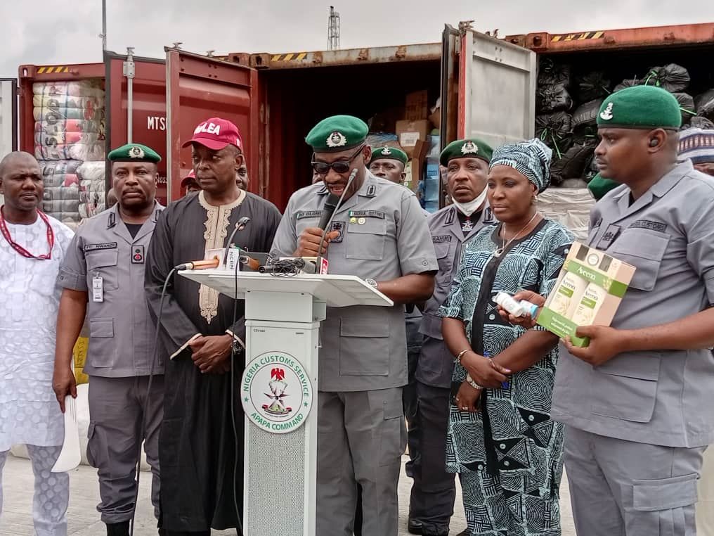 NCS intercepts seven illegally imported containers at Apapa Port