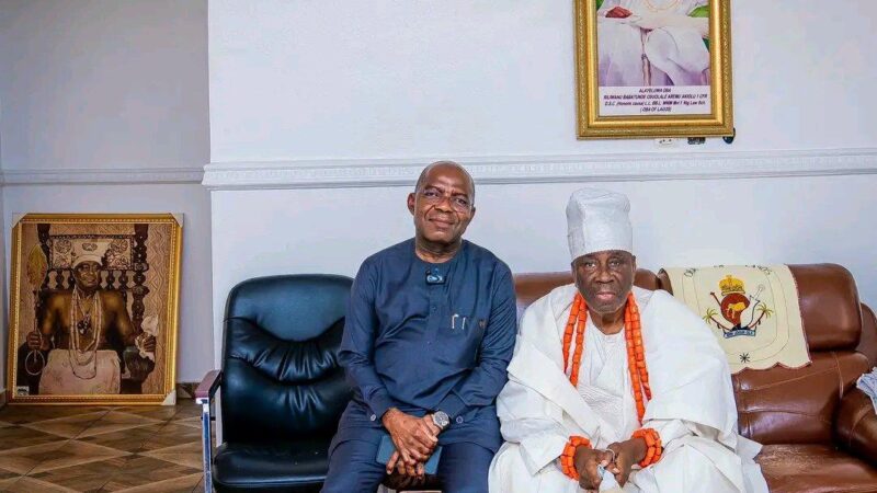 Oba Akiolu To Gov. Otti: You’re Doing A Good Job In Abia