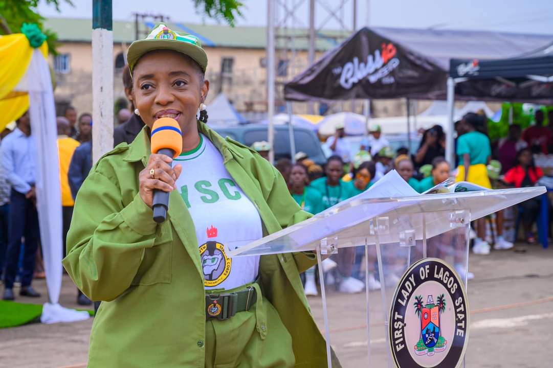 Lagos First Lady To Corpers: Make Positive Impact In Society