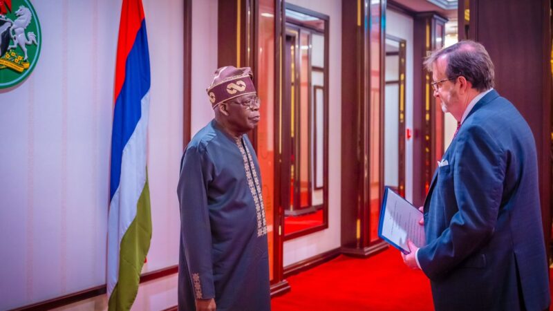 Tinubu Receives Three New Ambassadors, Underscores Importance of Sustaining Democracy