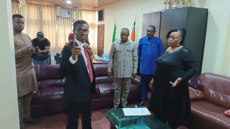 Umobi Resumes As Acting VC of UNIZIK Unizik