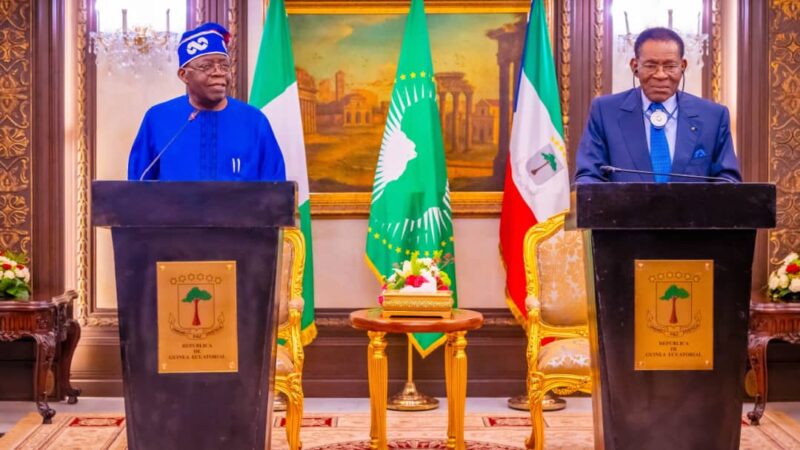 Nigeria, E’Guinea sign agreement on gas pipeline as Tinubu, Mbasogo meet in Malabo