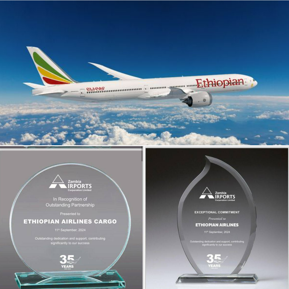 Zambia Airports Ltd Honours ET with Prestigious Multiple Accolades