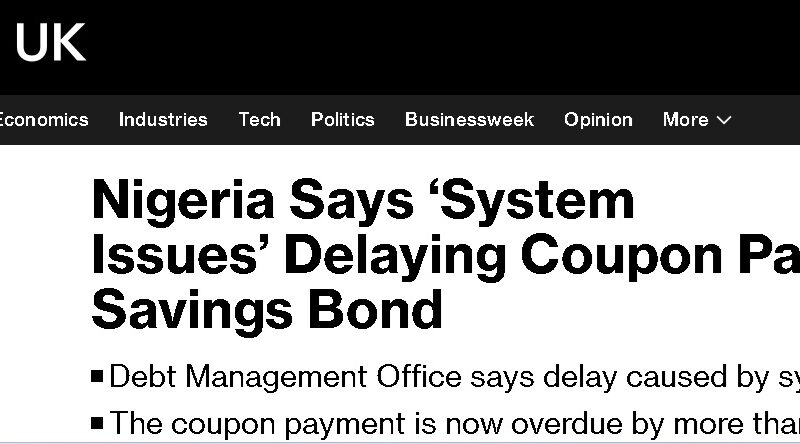 Presidency to Bloomberg: your report on Nigeria’s saving bond payments inaccurate