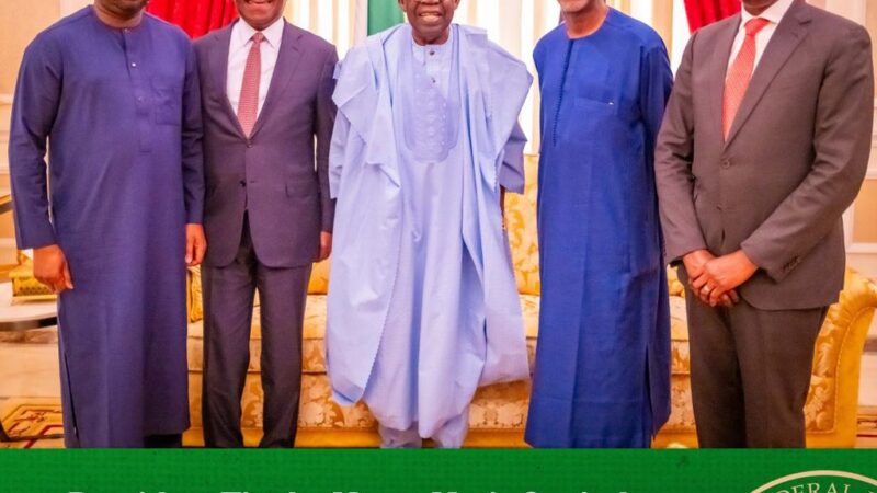 Tinubu meets Belo-Osagie, Ogunlesi, investments in Nigeria’s energy sector, infrastructure dominate talks